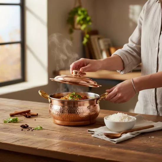 Maraş Bakır Güveç Tencere No: 2 (EFMR-2832-12)