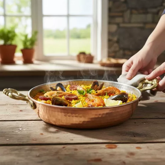 Dövme Bakır Tava 23 cm (EFMR-2726-1)