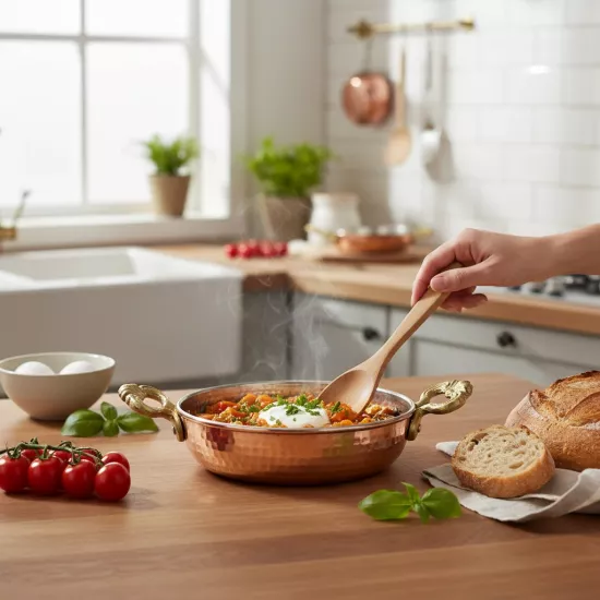 Dövme Bakır Tava 17 cm (EFMR-2723-1)