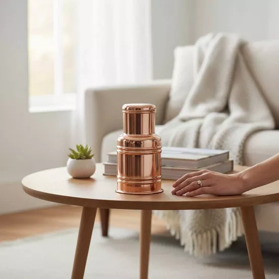 Ayurvedik Bakır Karaf (EFMR-2448-1)