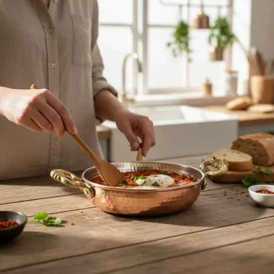 Dövme Bakır Tava 19 cm (EFMR-2724-1)