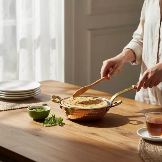 Kapaklı Derin Bakır Tava 2 No (EFMR-2740-1)