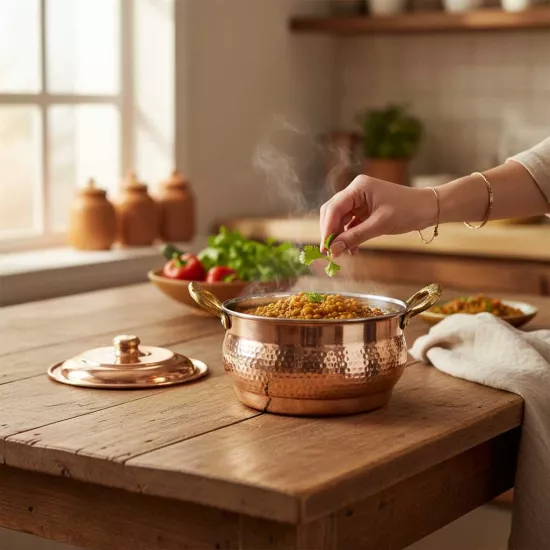 Maraş Bakır Güveç Tencere No: 3 (EFMR-2832-13)