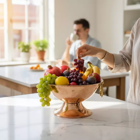 32 cm Bakır Sunum Kasesi (EFMR-1819-1)