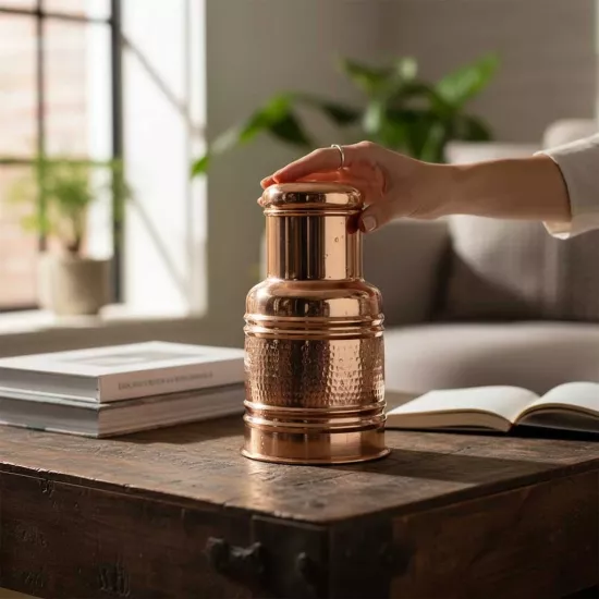 Ayurvedik Bakır Karaf (EFMR-2449-1)