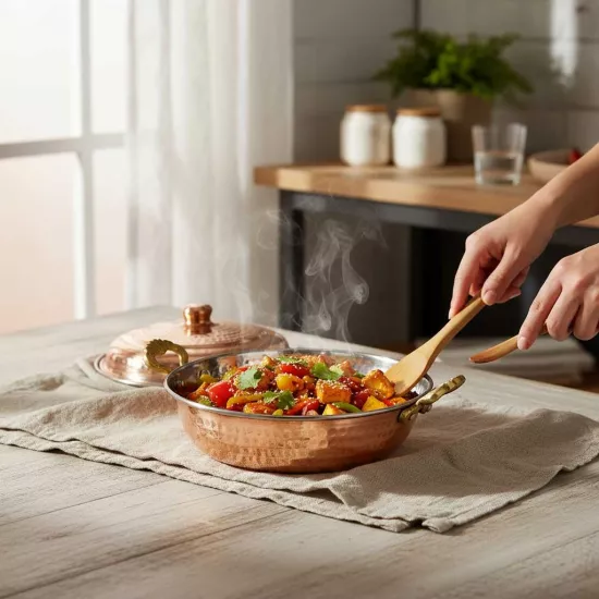 Kapaklı Derin Bakır Tava 6 No (EFMR-2744-1)