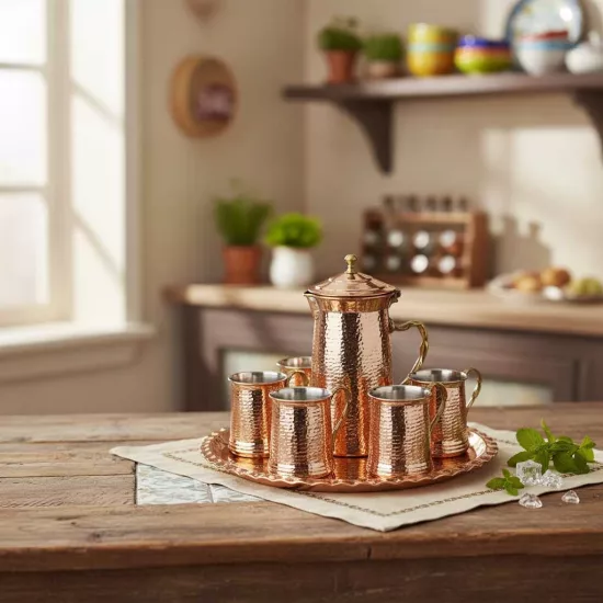 Markasi El Dövme Sürahi Takımı (EFMR-2438-1)