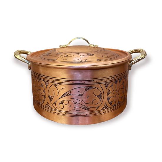 Oyma İşlemeli Dik Tencere No: 4 (EFMR-2825-54)