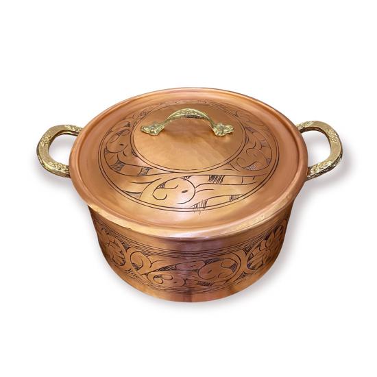 Oyma İşlemeli Dik Tencere No: 4 (EFMR-2825-54)
