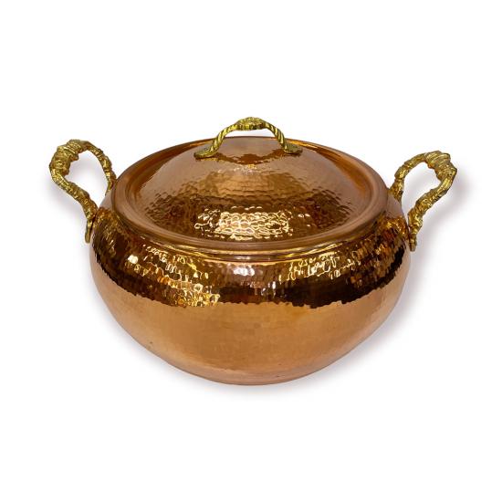 Dövme Bakır Trabzon Güveci 22 cm (EFMR-2822-1)