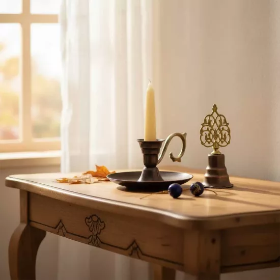 Bakır Mumluk ve Mum Söndürücü (EFMR-1023-3)