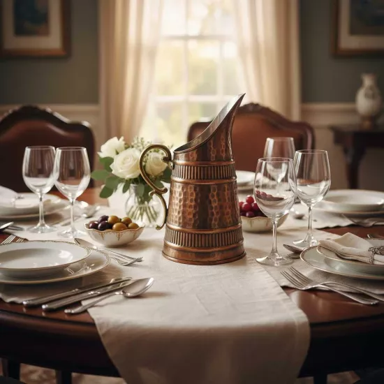 El Yapımı Bakır Viking Sürahi (EFMR-2446-3)