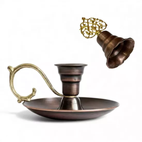 Bakır Mumluk ve Mum Söndürücü (EFMR-1023-3)