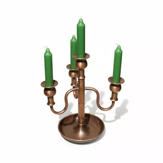 Dört Kollu Oksitli  Bakır Şamdan  (EFMR-3601-3)