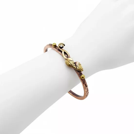 Pirinç Yapraklı Bakır Bileklik (EFMR-6060-3)