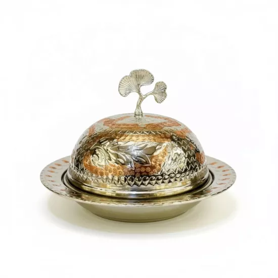 Renkli İşlemeli Bakır Pilavlık No: 1 (EFMR-2374-7)