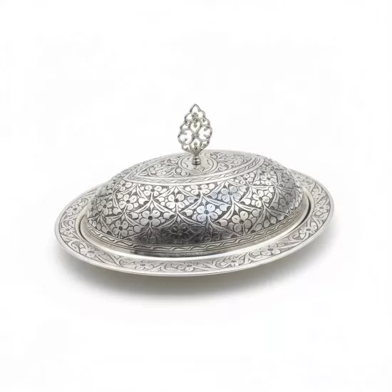 40 cm Ağır İşlemeli Kayık Sahan (EFMR-2381-4)