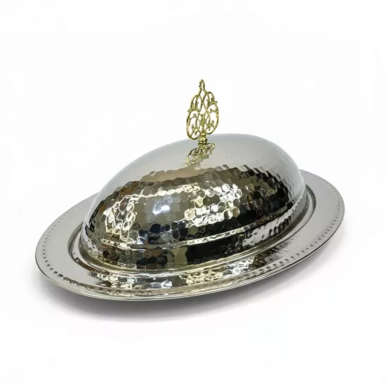 30 cm Dövme Bakır Kayık Sahan (EFMR-2310-2)