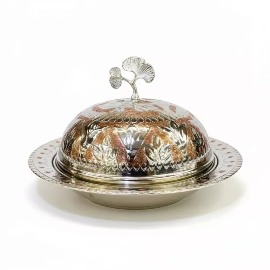 Renkli İşlemeli Bakır Pilavlık No: 1 (EFMR-2374-7)