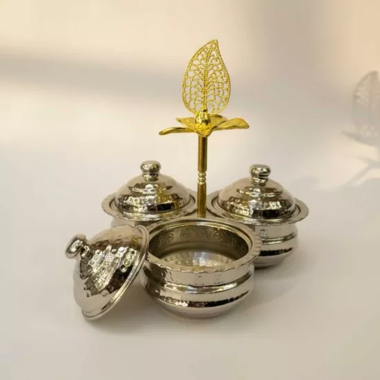 Üçlü Alemli Bakır Baharatlık (EFMR-2033-2)