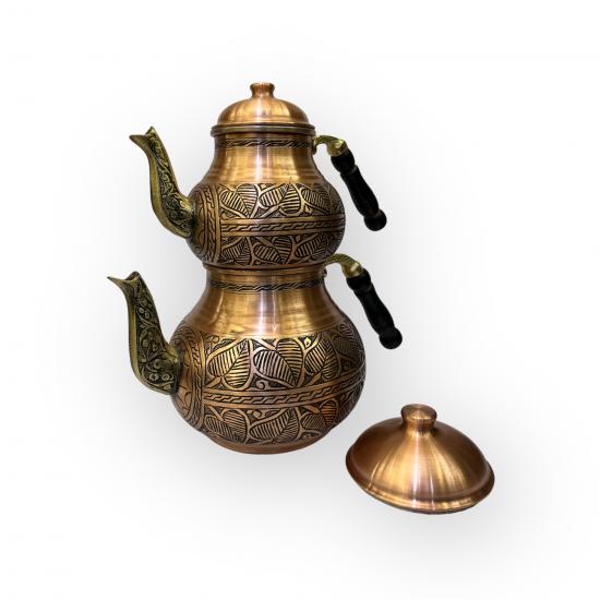 Ağır İşlemeli Yaprak Çaydanlık (EFMR-1555-5)